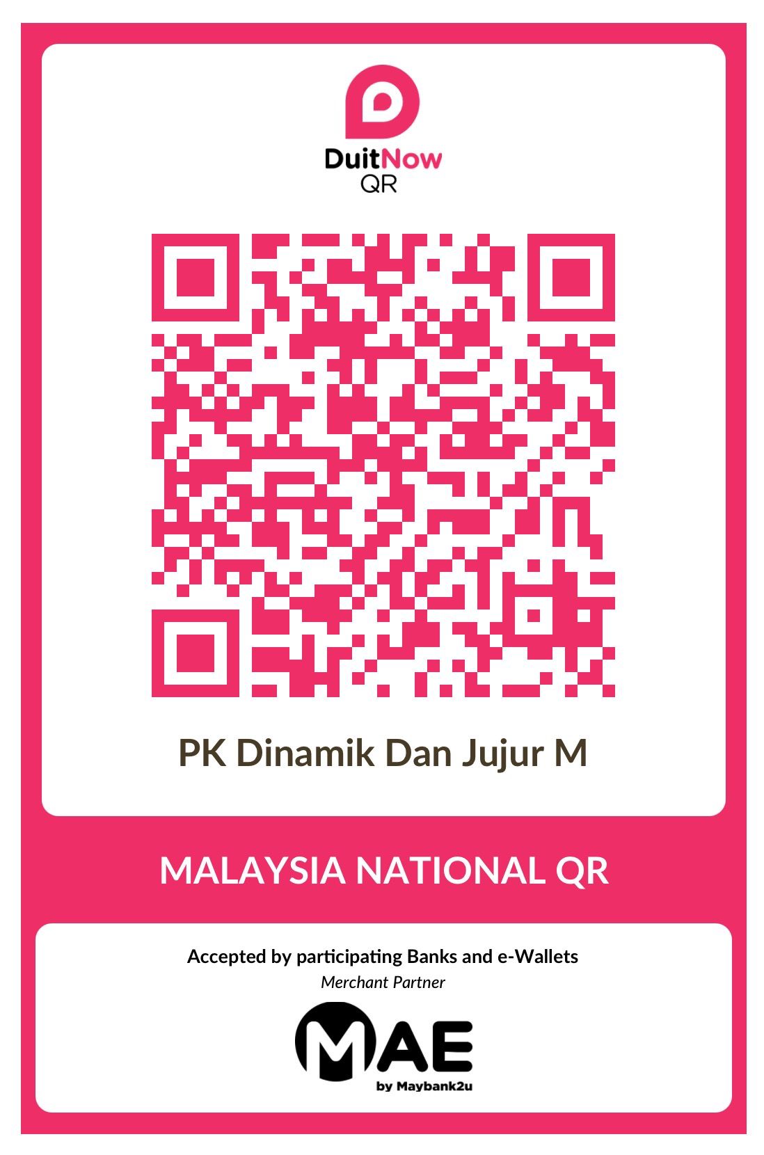 DuitNow QR Code for PKDDJM